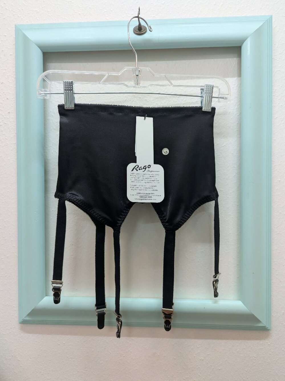 NWT Rago Six Strap Soft Shaping Garter Belt Style 3184
